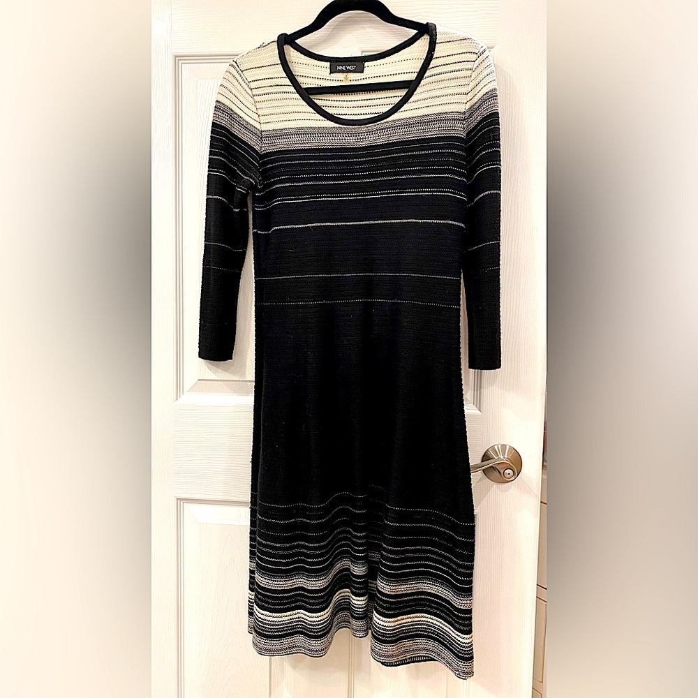 Nine West striped sweater dress